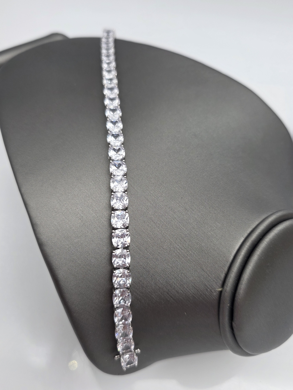 Classic White CZ Tennis Bracelet - Women Jewelry DSMK 925 Sterling Silver